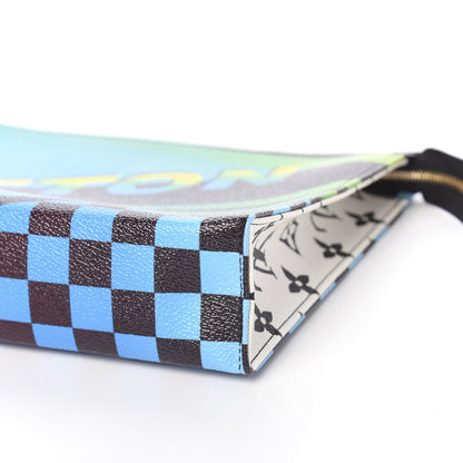 Louis Vuitton Damier Race Toiletry Pouch 26 Blue Vert 6 of 8