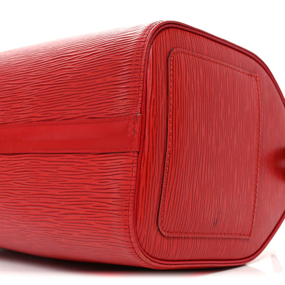 Louis Vuitton Epi Speedy 25 Castillan Red 9 of 11