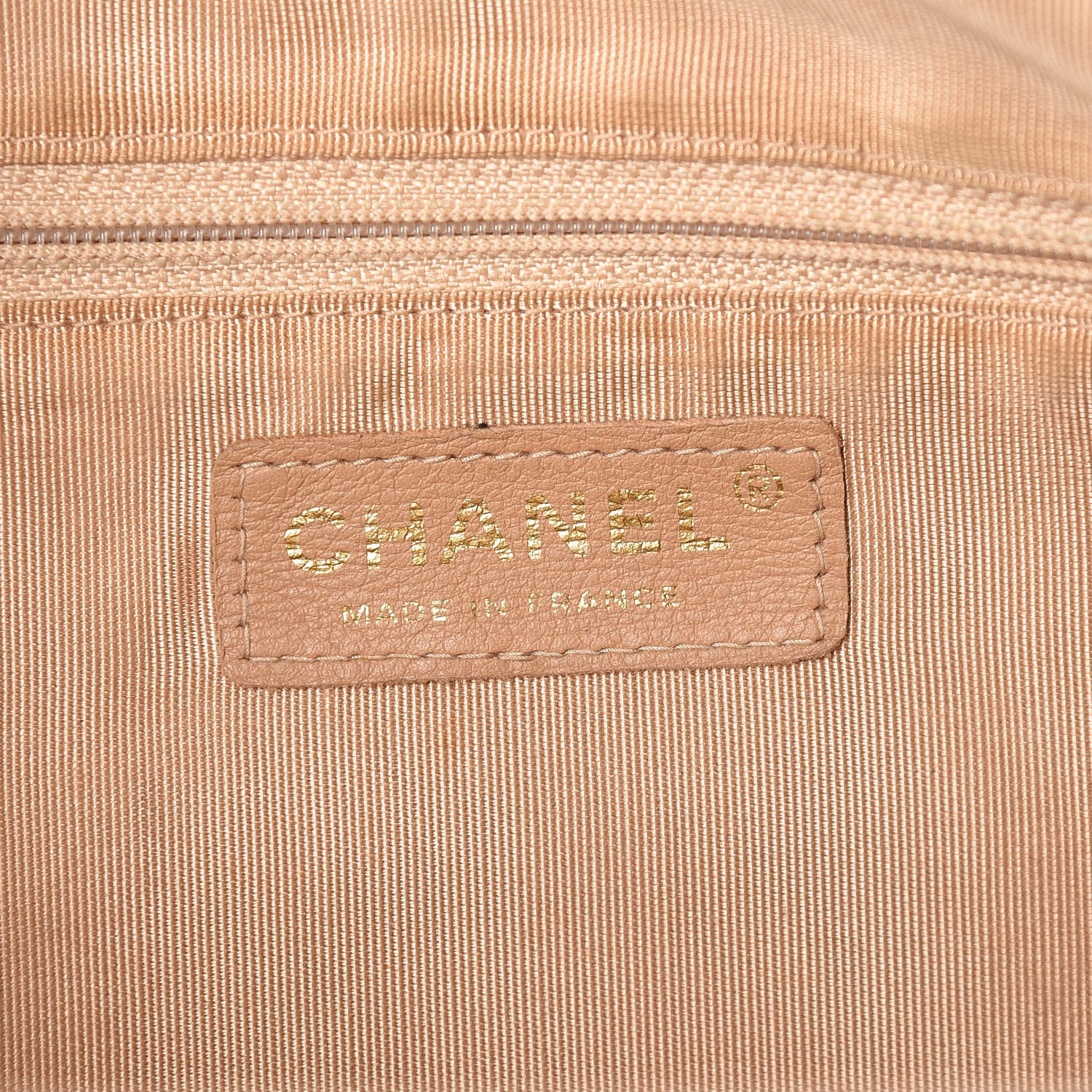 Chanel Caviar Quilted Large Bowler Bag Beige 6 of 21