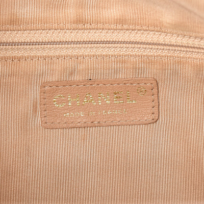 Chanel Caviar Quilted Large Bowler Bag Beige 6 of 21