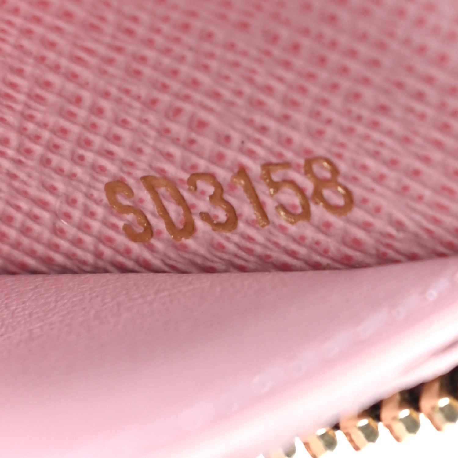 Louis Vuitton Damier Ebene Clemence Wallet Rose Ballerine 7 of 8