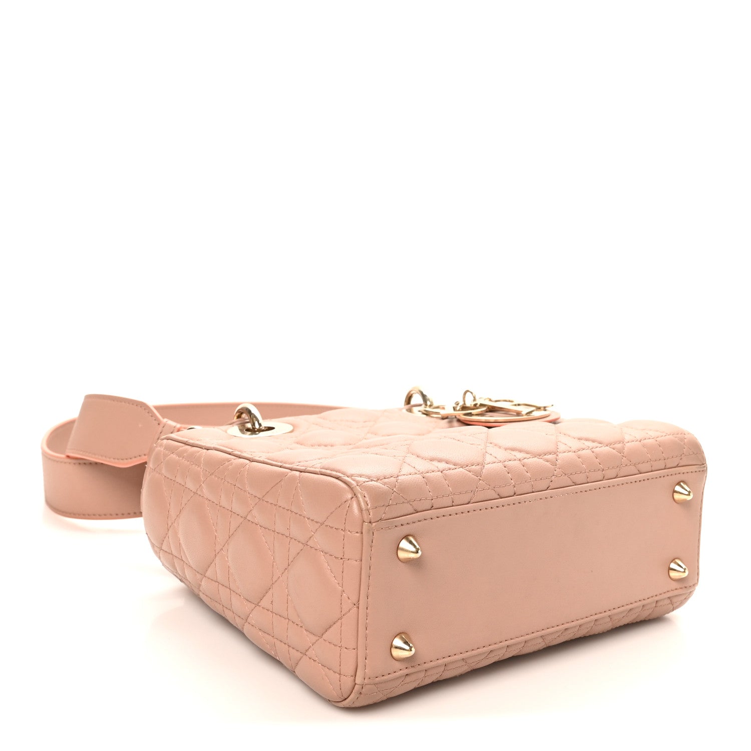 Christian Dior Lambskin Cannage Small My ABCDior Lady Dior Blush 3 of 9
