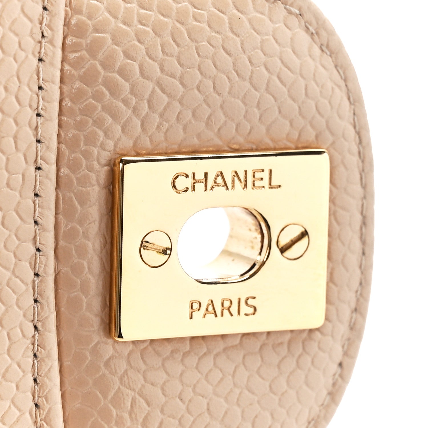 Chanel Caviar Quilted Medium Double Flap Beige 7 of 12