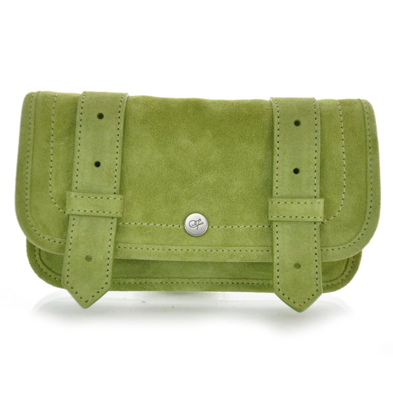 Proenza Schouler Suede PS1 Wallet Apple Green 1 of 5