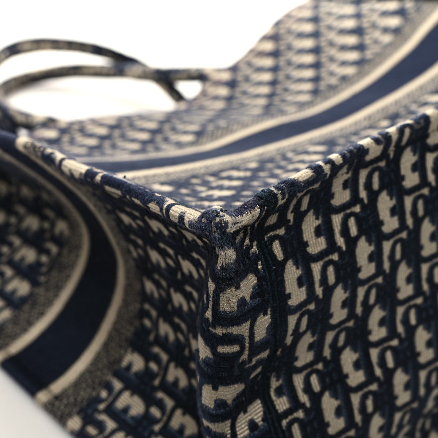 Oblique Large Book Tote Blue Multicolor