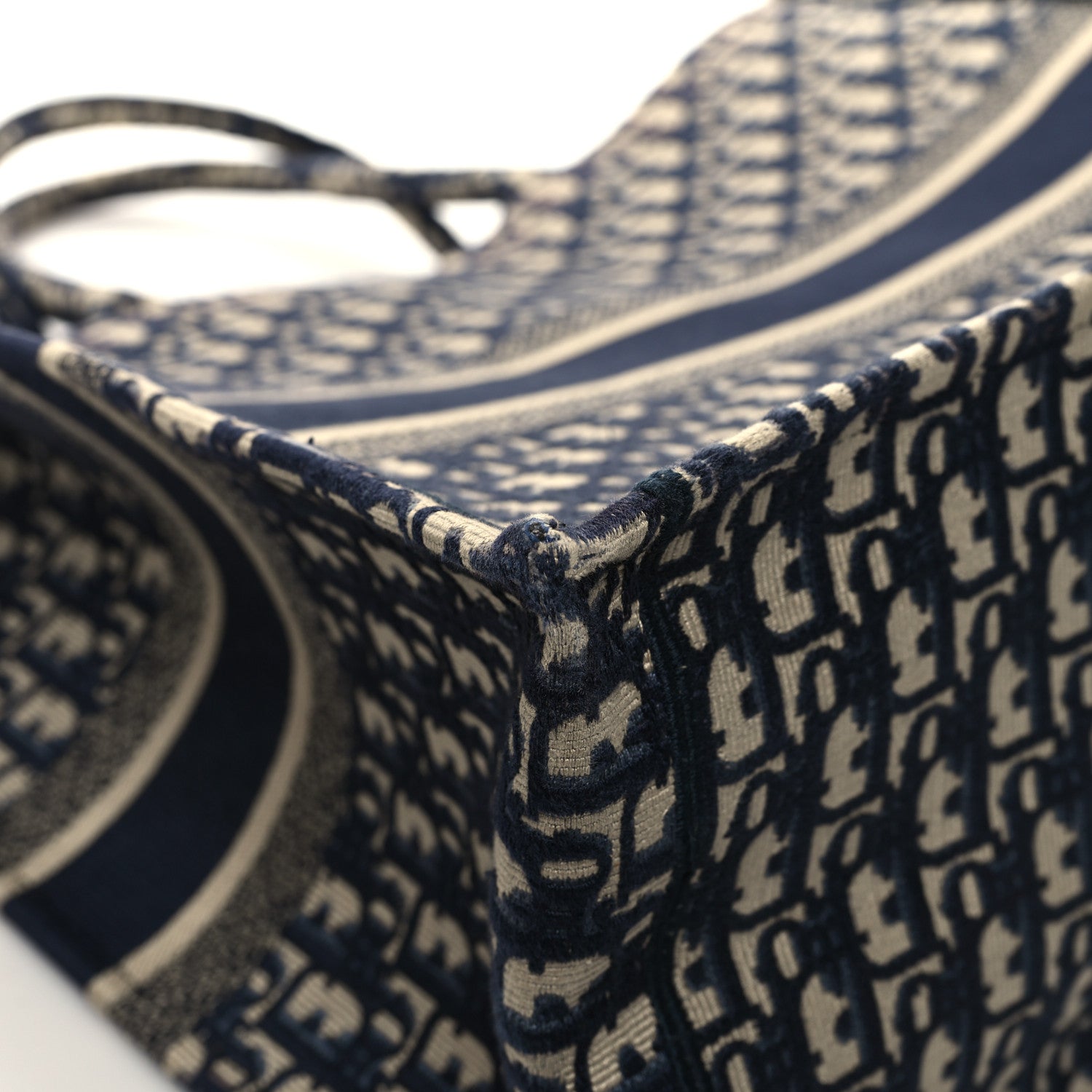 Christian Dior Oblique Large Book Tote Blue Multicolor 11 of 12