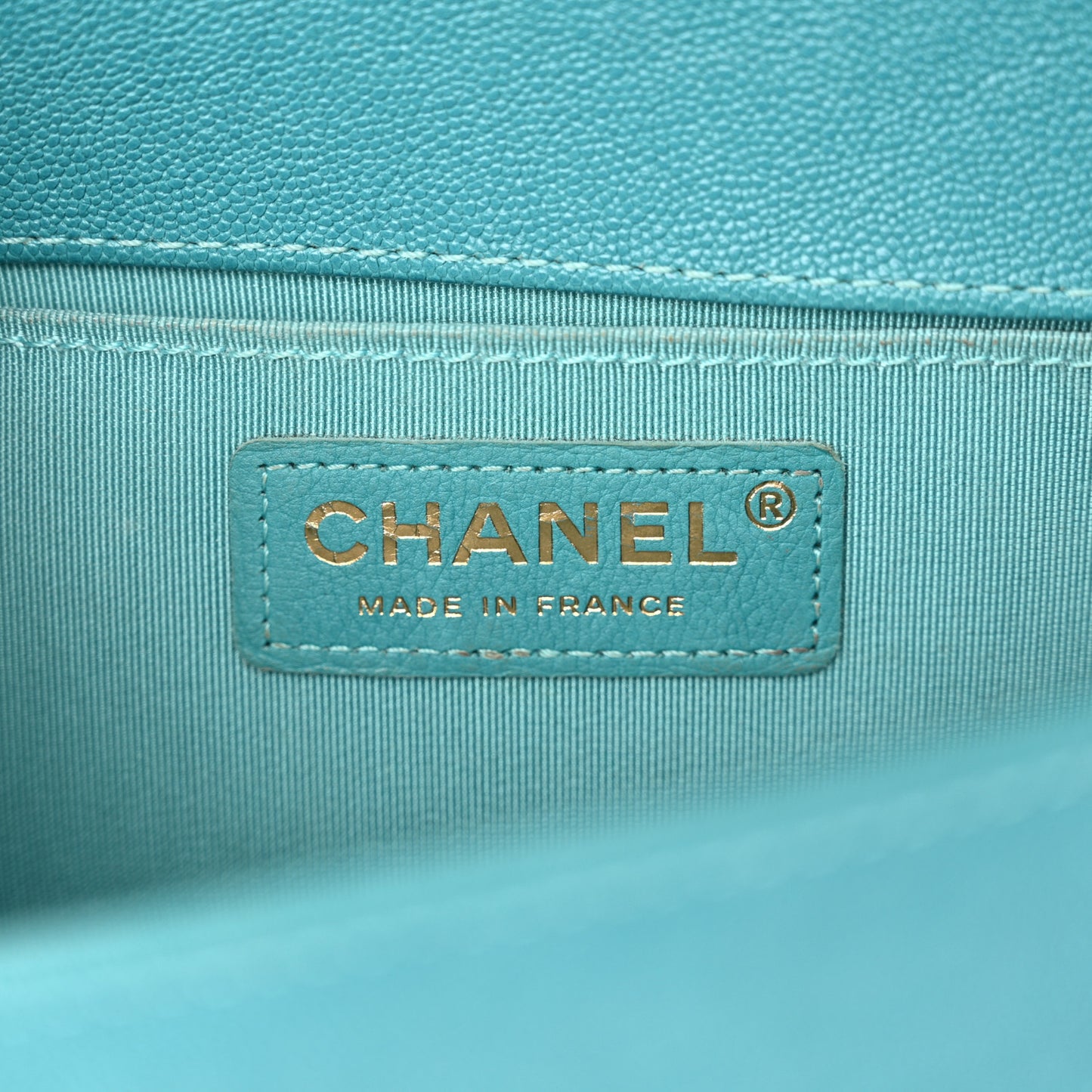 Caviar Quilted Small Boy Flap Green