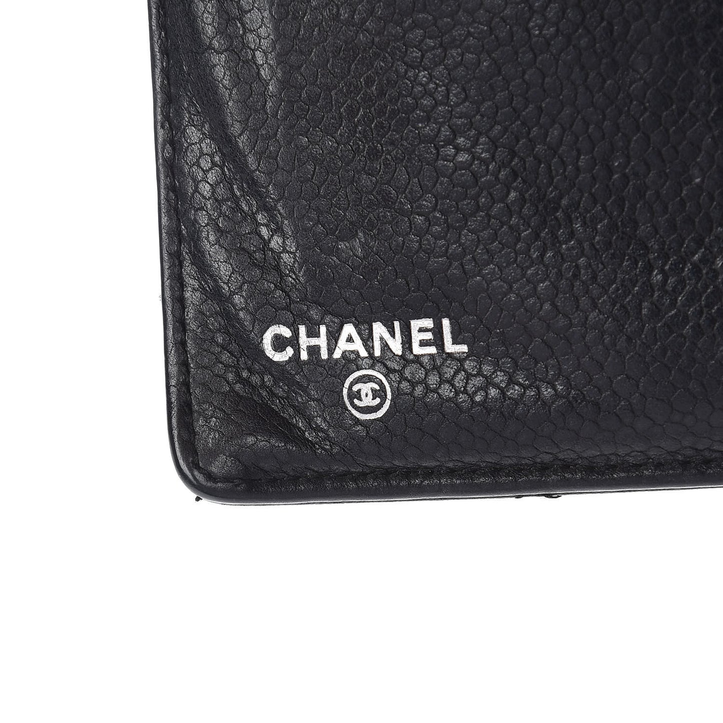 Caviar Quilted Reissue Yen Wallet Navy