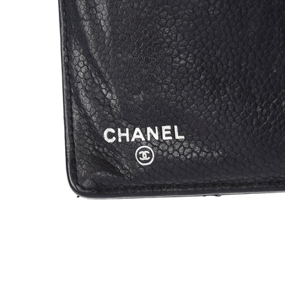Chanel Caviar Quilted Reissue Yen Wallet Navy 6 of 11