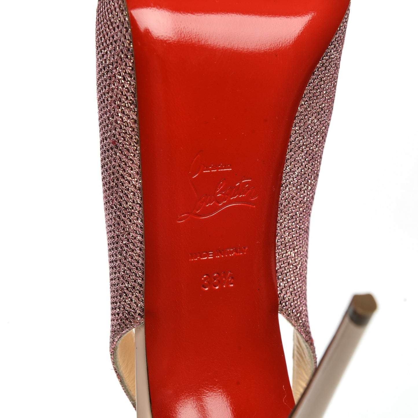 Glitter Private Number 120 Pumps 38.5 Poudre