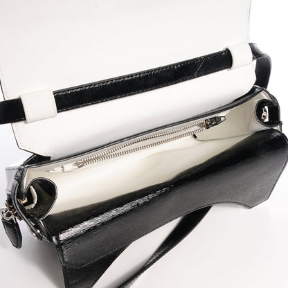 Alexander Wang Textured Patent Tri-Fold Shoulder Bag Black 5 of 10