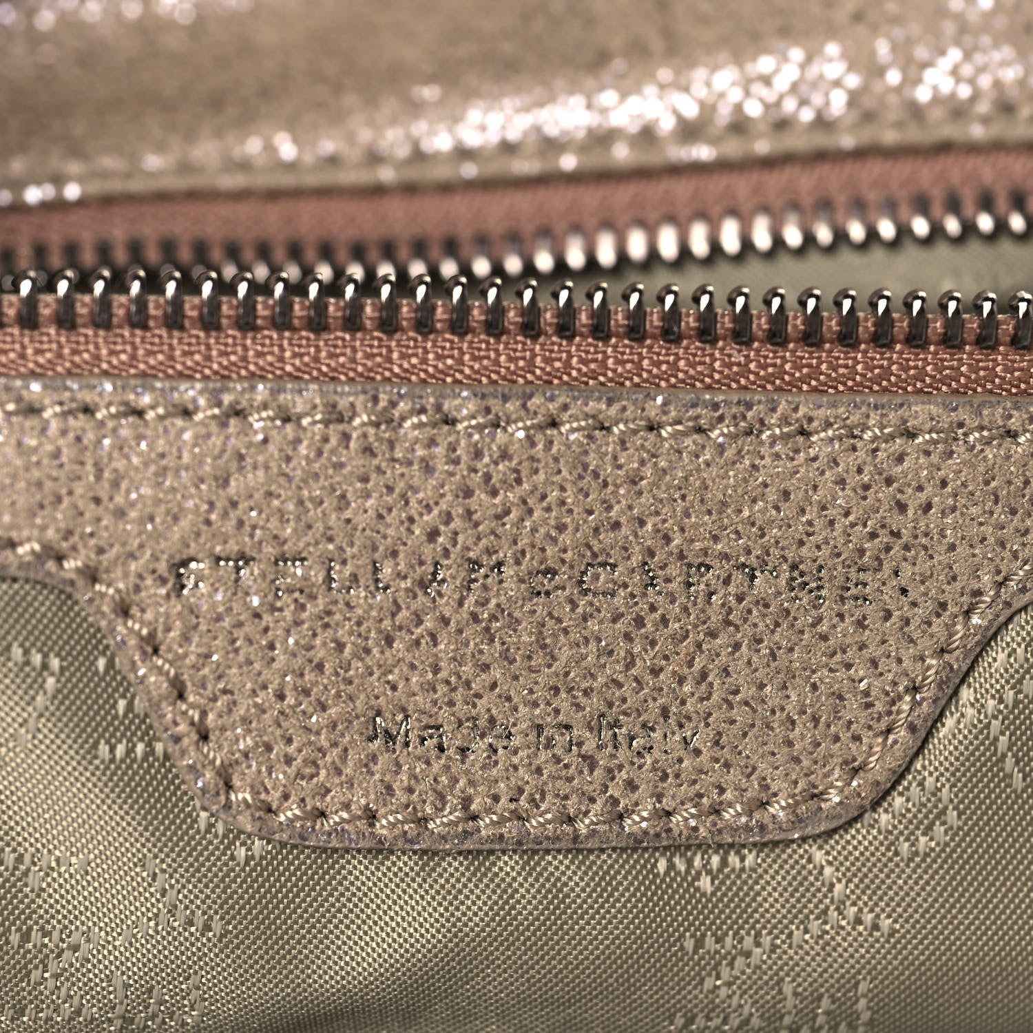 Stella McCartney Shaggy Deer Falabella Fold Over Tote Taupe 6 of 11