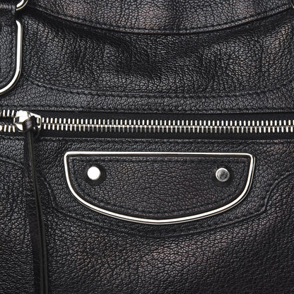 Balenciaga Chevre Silver Metallic Edge Hardware City Black 9 of 9