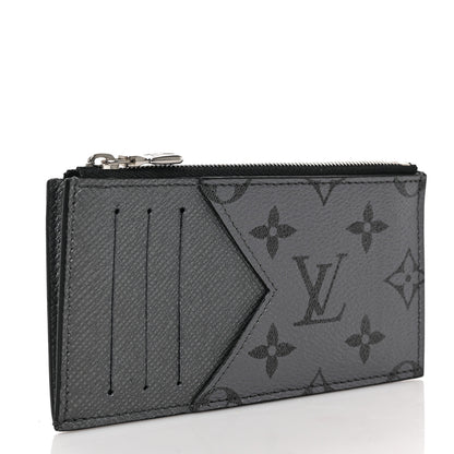 Louis Vuitton Reverse Monogram Eclipse Taiga Coin Card Holder 6 of 12