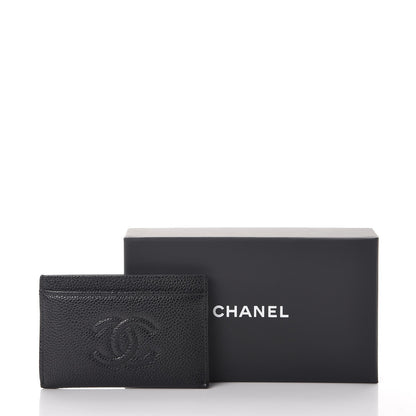 Chanel Caviar Timeless CC Card Holder Black 9 of 9