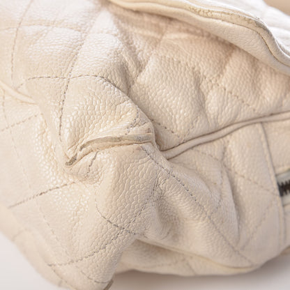 Chanel Caviar Quilted Large Shiva Flap White 11 of 15