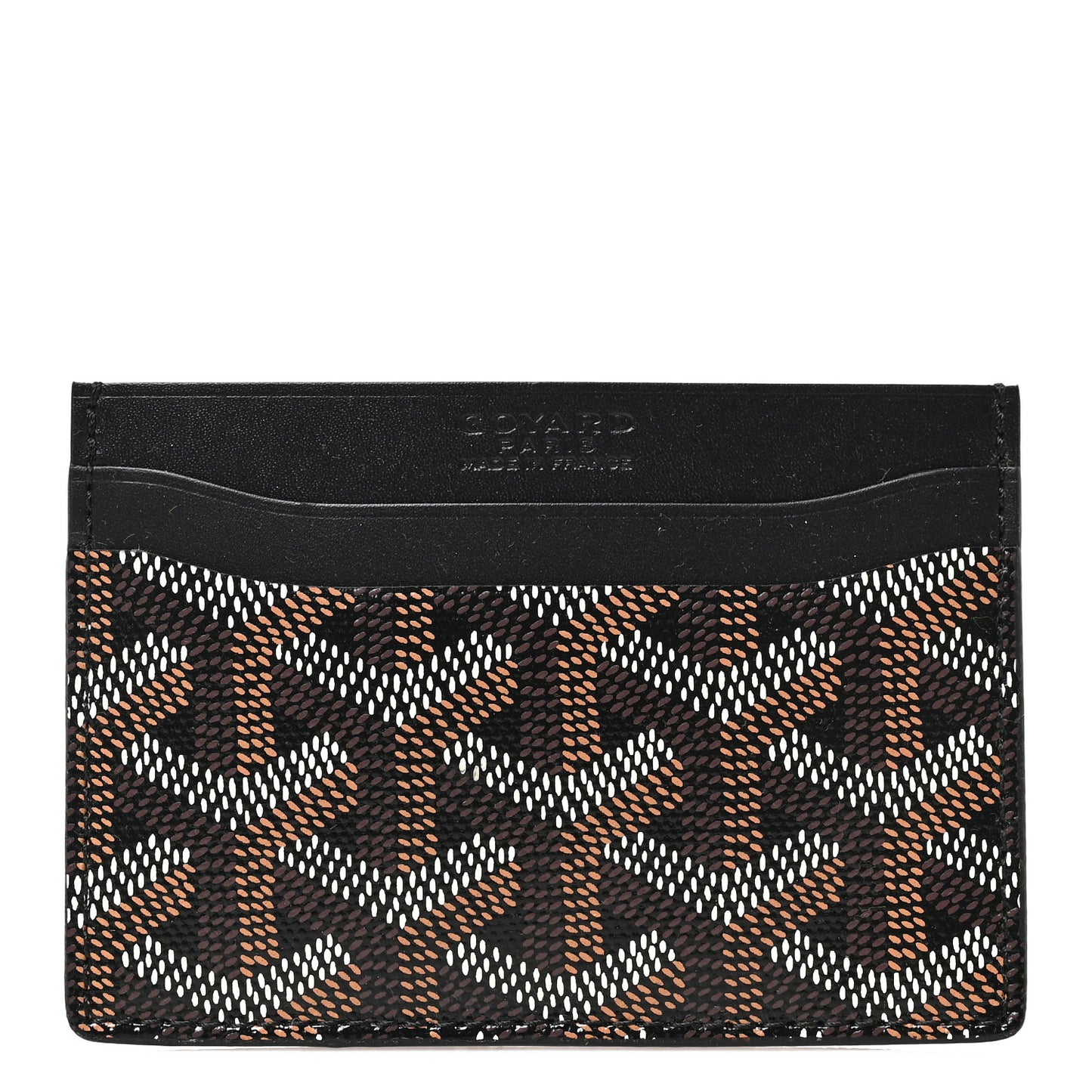 Goyardine Saint Sulpice Card Holder Black