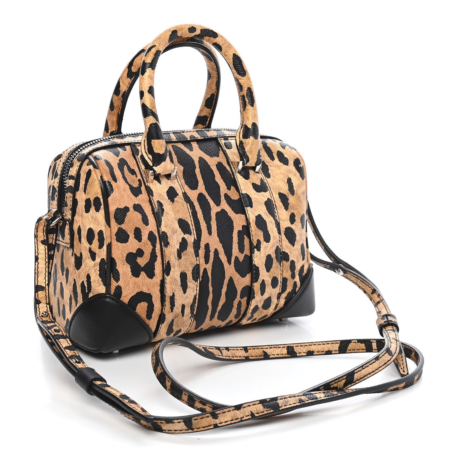 Givenchy Grained Calfskin Leopard Print Micro Lucrezia 3 of 9