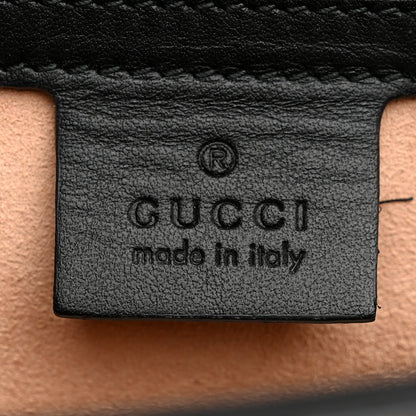 Gucci Calfskin GG Supreme Monogram Medium Padlock Shoulder Bag Black Gold 6 of 15