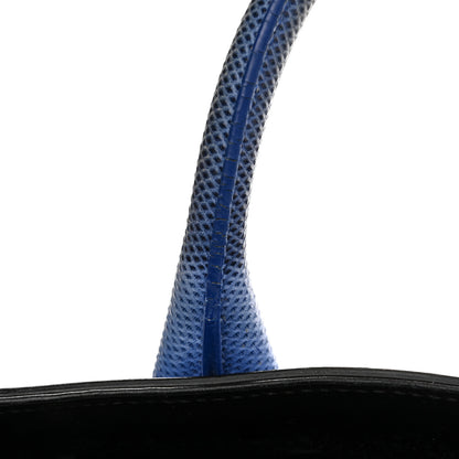 Balenciaga Calfskin Karung Padlock Nude Work XS Bag Black Electric Blue 20 of 20