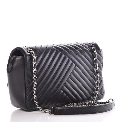 Chanel Lambskin Small CC Crossing Flap Black 2 of 11