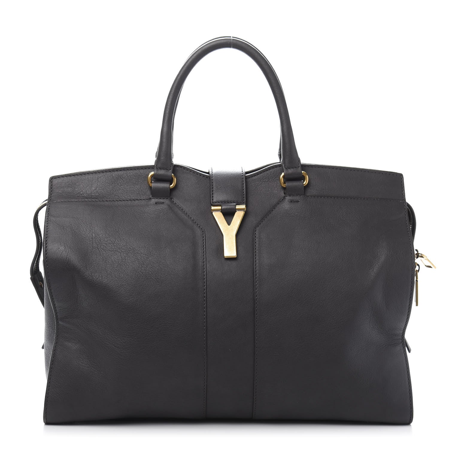 Saint Laurent Sheepskin Large Cabas ChYc Grey 1 of 10