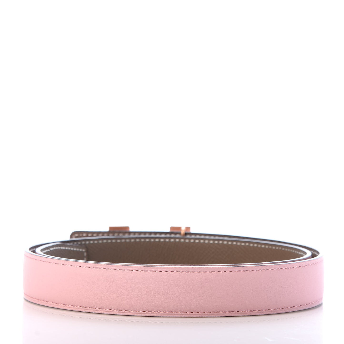 Swift Epsom 24mm Mini Constance H Belt 75 Etoupe Rose Sakura