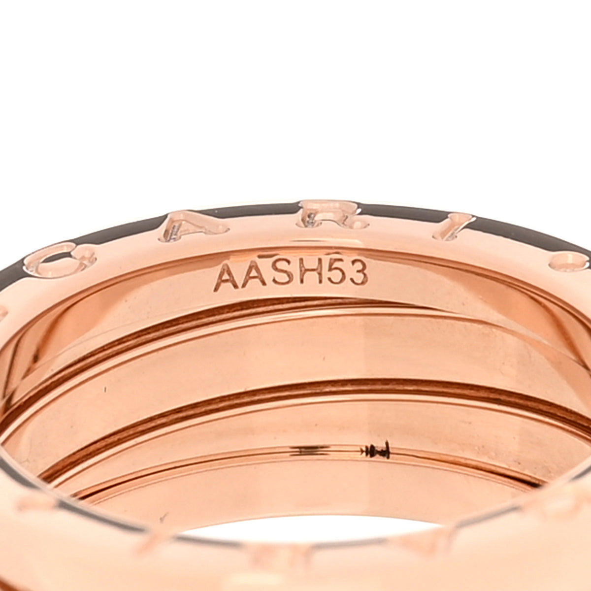 Bulgari 18K Rose Gold B.Zero1 Three-Band Ring 54 7 5 of 7