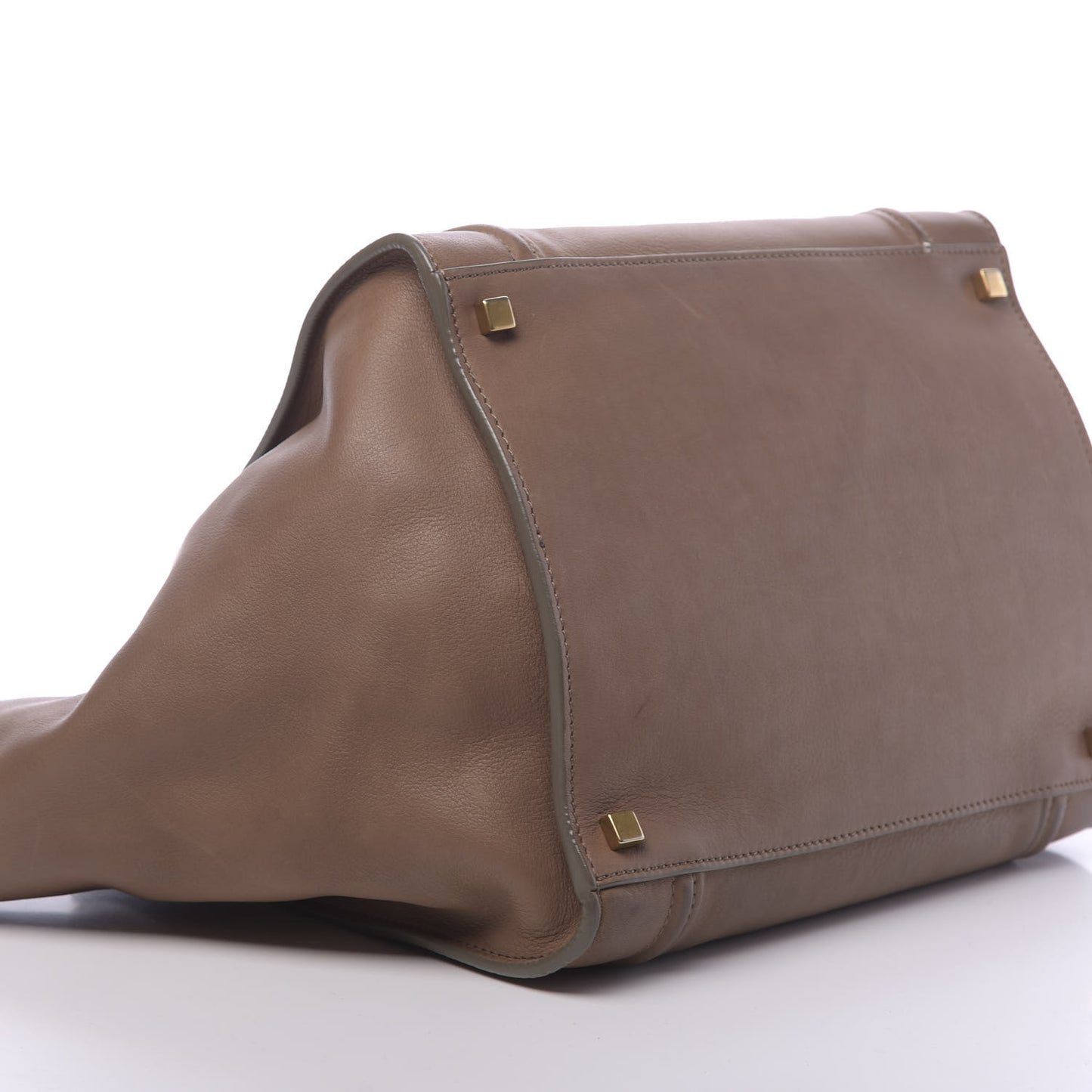 Supple Calfskin Medium Phantom Luggage Taupe