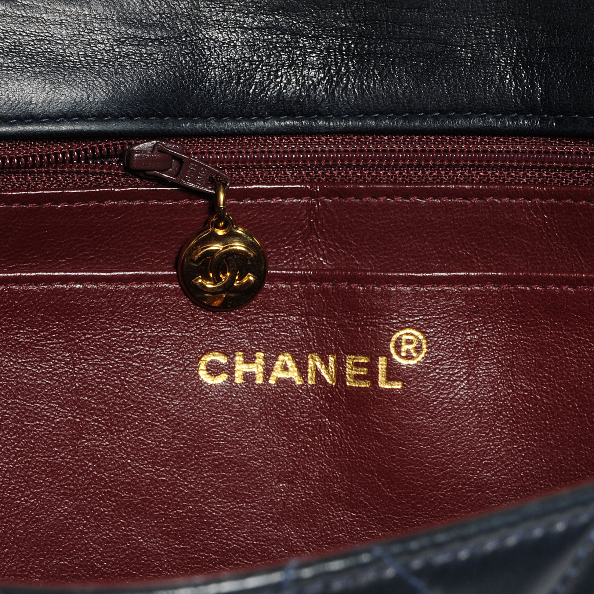 Chanel Lambskin XL Jumbo Flap Navy 6 of 8