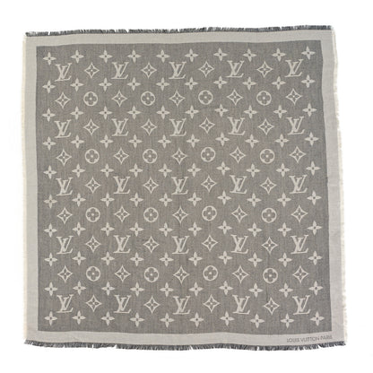 Louis Vuitton Cashmere Silk Monogram Giant Shawl Black 1 of 4