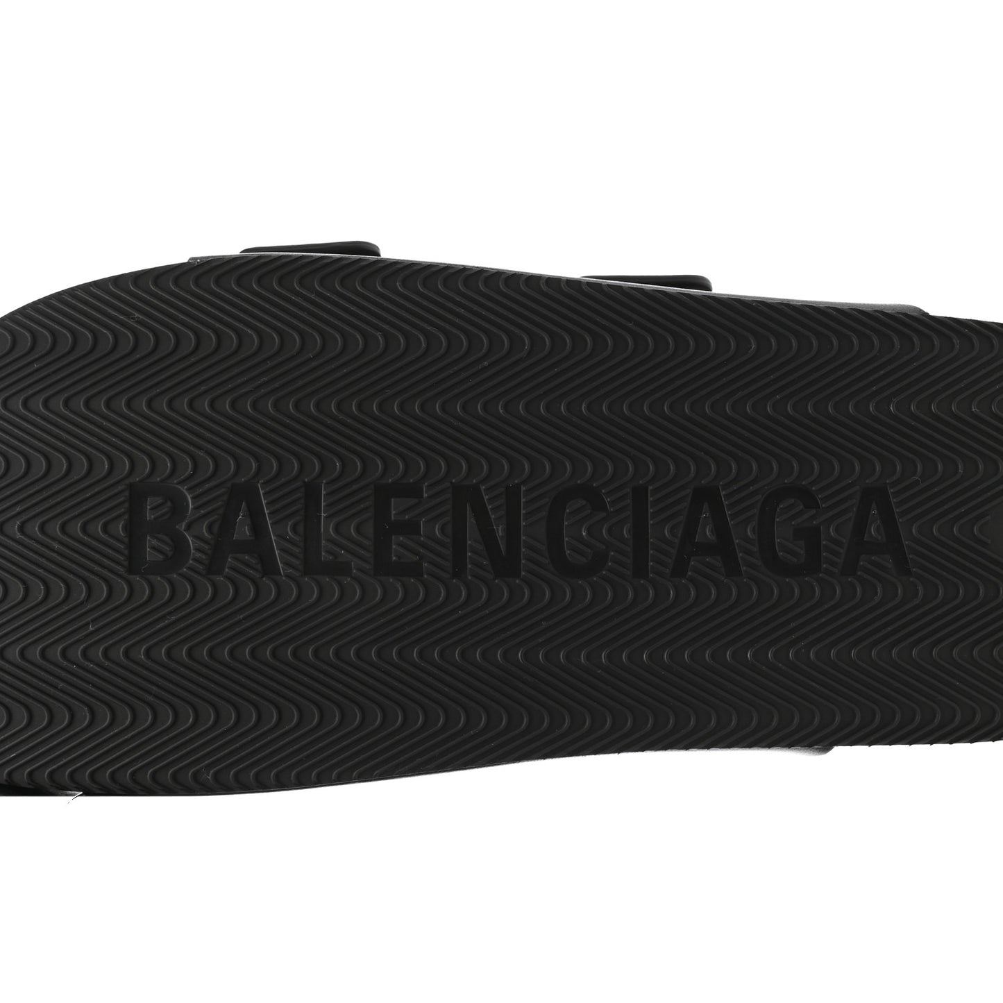 Smooth Nappa Mallorca Platform 50mm Slide Sandals 40 Black