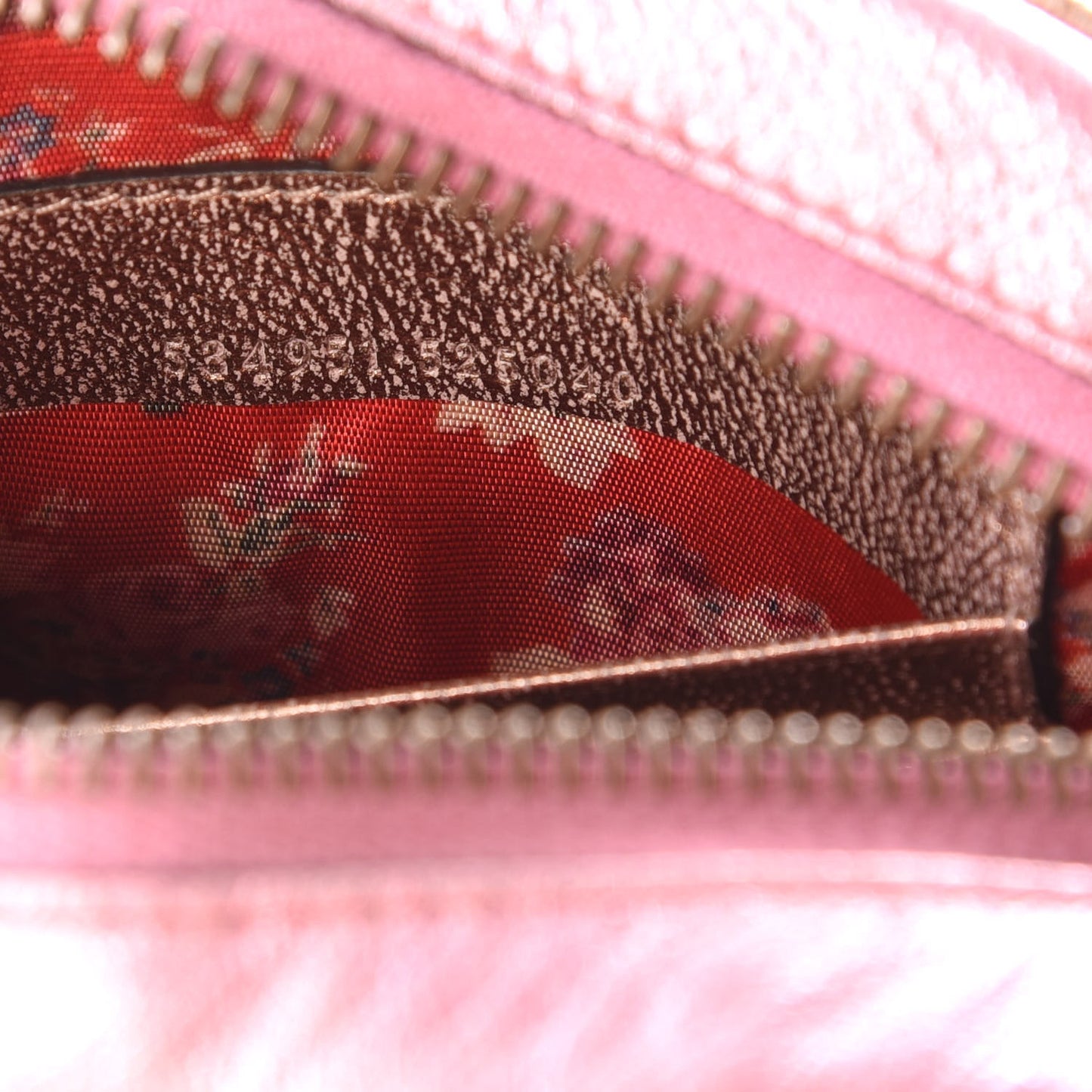 Laminated Nappa Trapuntata Mini Zumi Dome Shoulder Bag Rosa Lago Rame