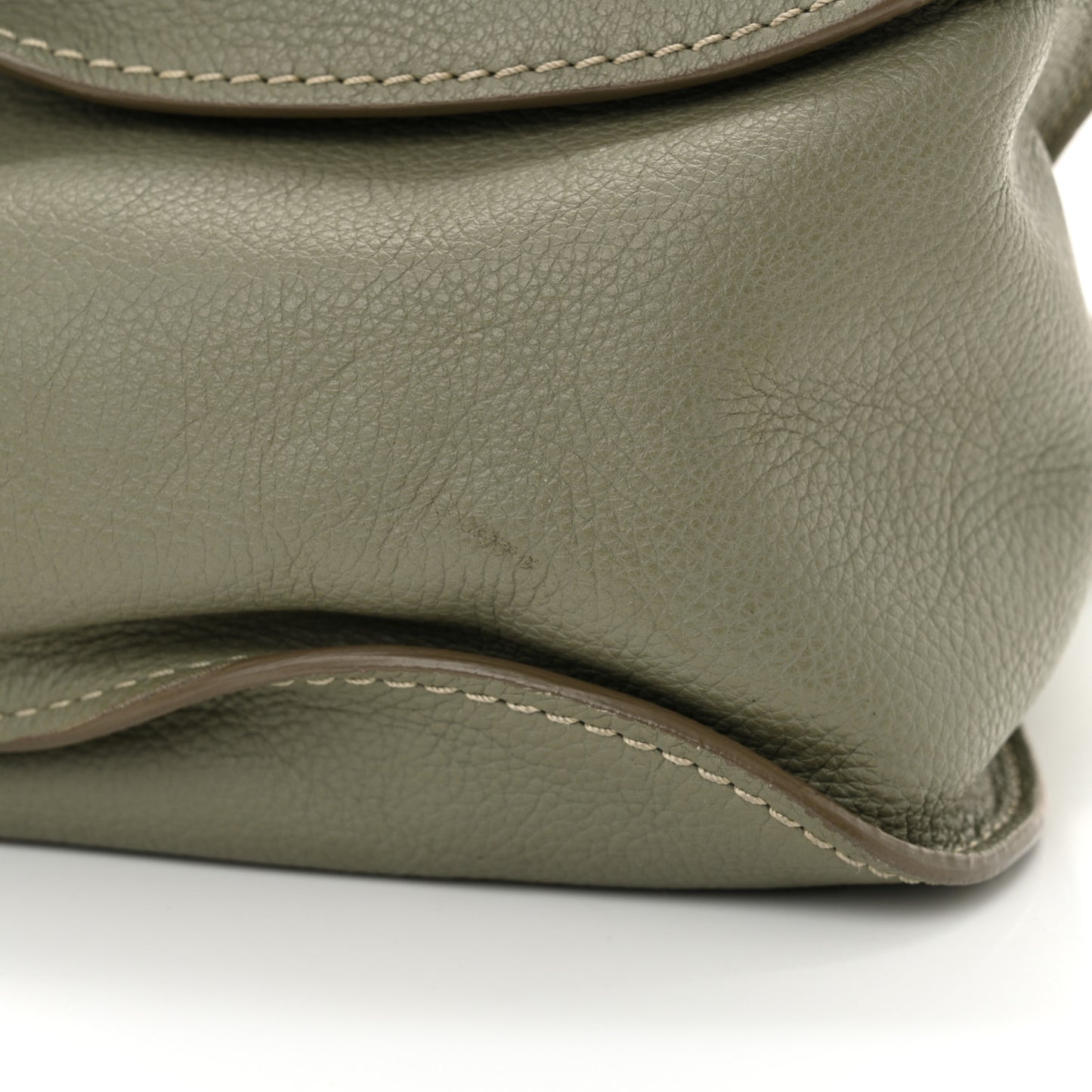 Calfskin Medium Marcie Satchel Baobab Green