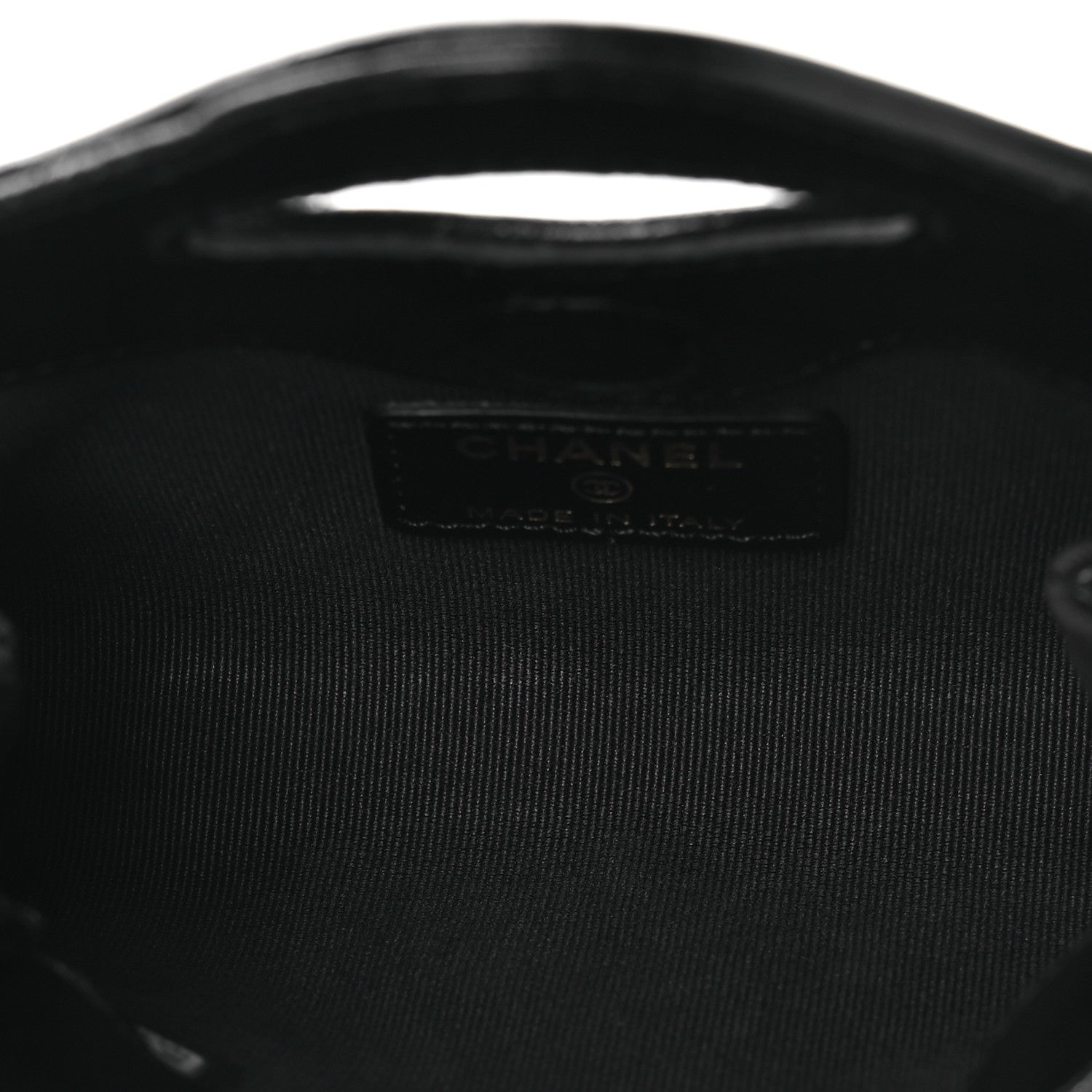 Chanel Shiny Lambskin Quilted Micro 31 Clutch With Chain Black 5 of 11