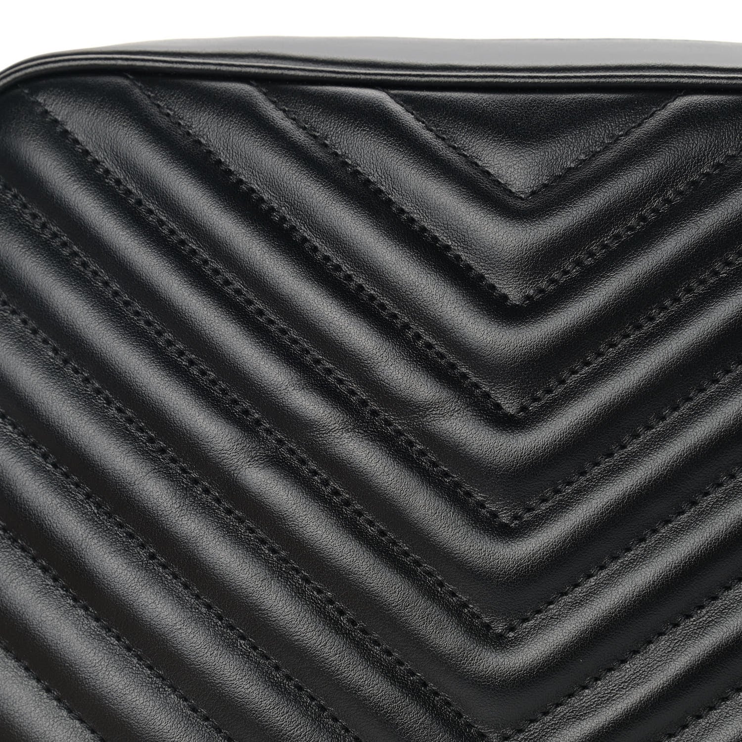 Saint Laurent Calfskin Matelasse Monogram Lou Camera Bag Black 11 of 11