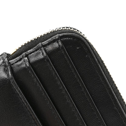 Chanel Lambskin Quilted Chanel 19 Zip Card Holder Wallet Black 8 of 10