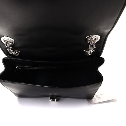 Jimmy Choo Lambskin Small Helia Shoulder Bag Black 7 of 7