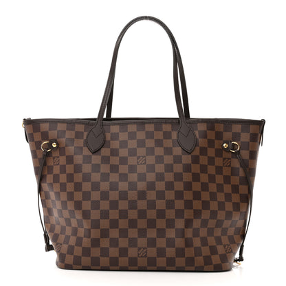 Louis Vuitton Damier Ebene Neo Neverfull MM Rose Ballerine 3 of 11