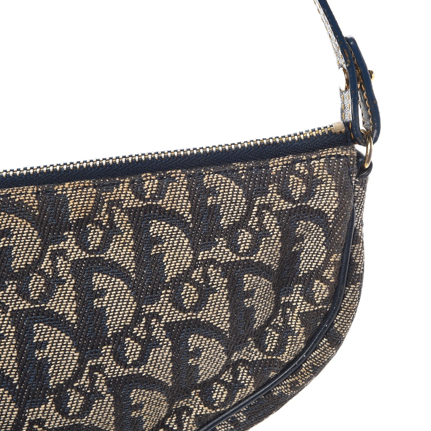 Christian Dior Monogram Mini Saddle Pochette Navy 9 of 9