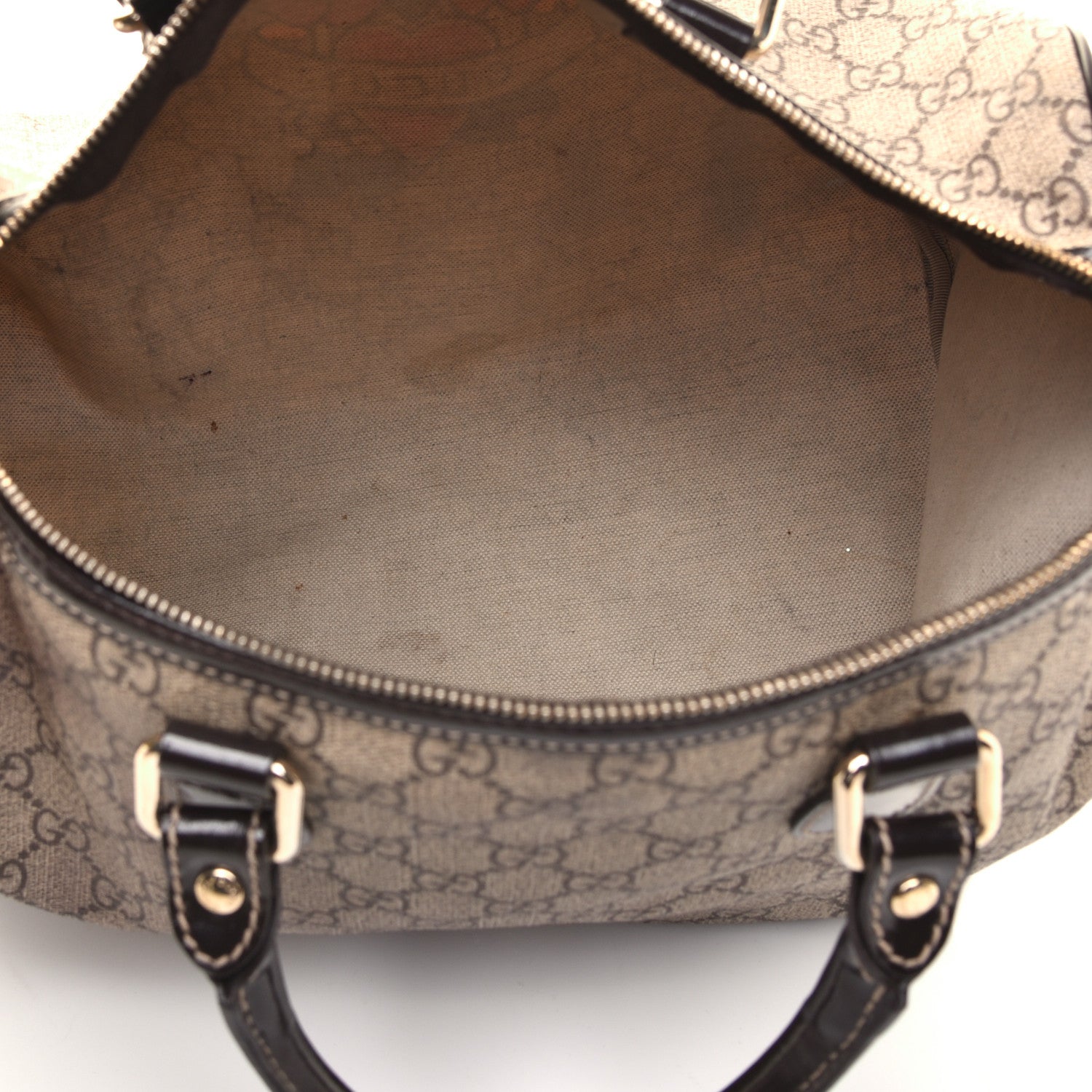 Gucci GG Plus Monogram Tattoo Heart Medium Joy Boston Dark Brown 5 of 15
