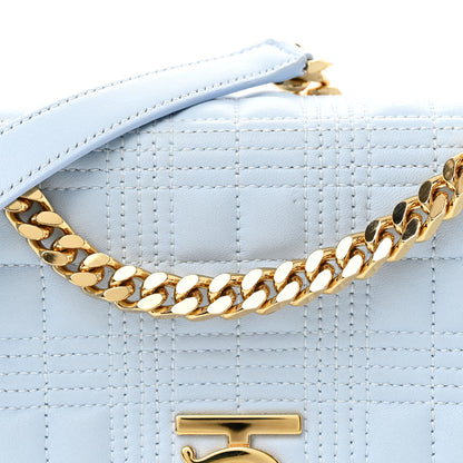 Burberry Lambskin Quilted Small Lola Bag Pale Blue 9 of 12