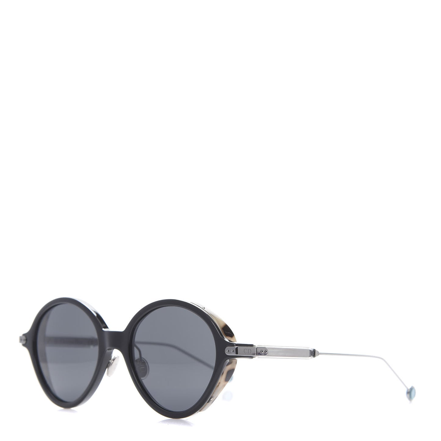 Acetate Umbrage Round Sunglasses Tortoise Black