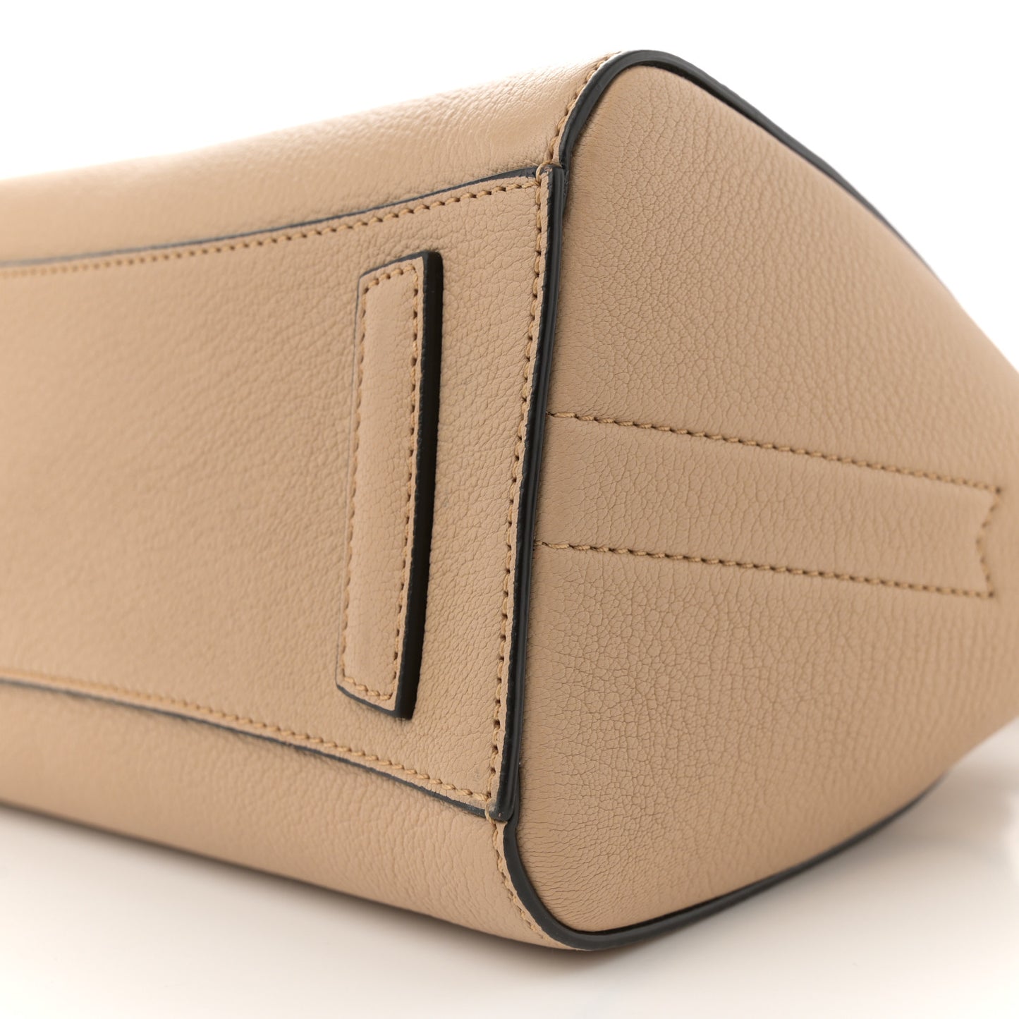 Sugar Goatskin Mini Antigona Beige Camel