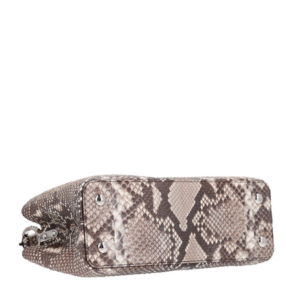 Louis Vuitton Snakeskin Capucines PM Naturel 4 of 9