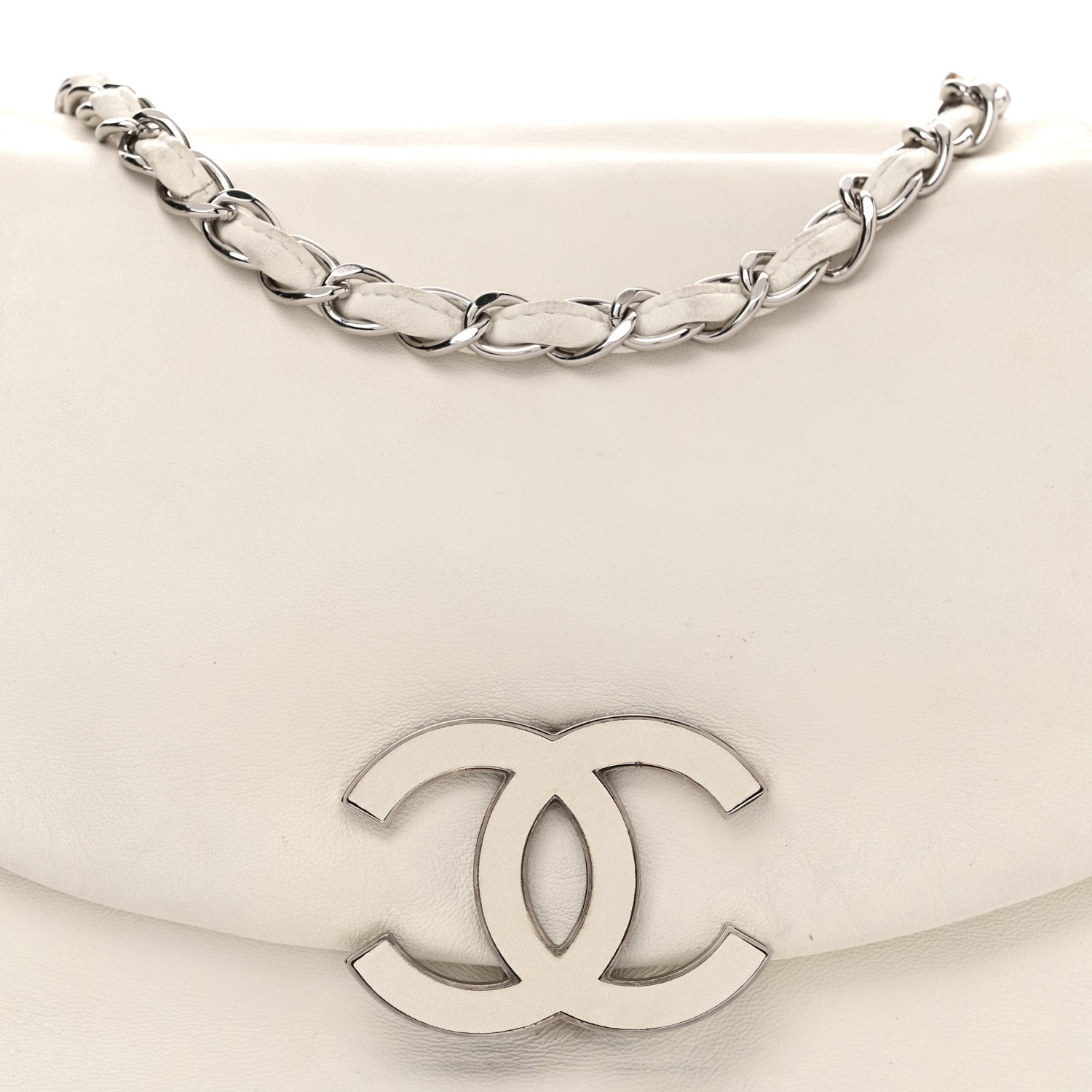 Chanel Lambskin Sensual Accordion Flap White 8 of 13