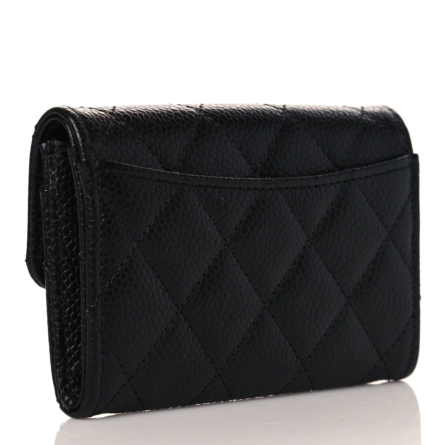 Chanel Caviar Quilted Flap Card Holder Black 3 of 10