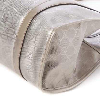 Gucci Imprime Monogram Medium Joy Shoulder Bag Silver 4 of 10