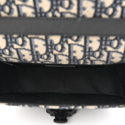 Christian Dior Oblique Grained Calfskin Mini Gallop Bag With Strap Black Beige 5 of 14