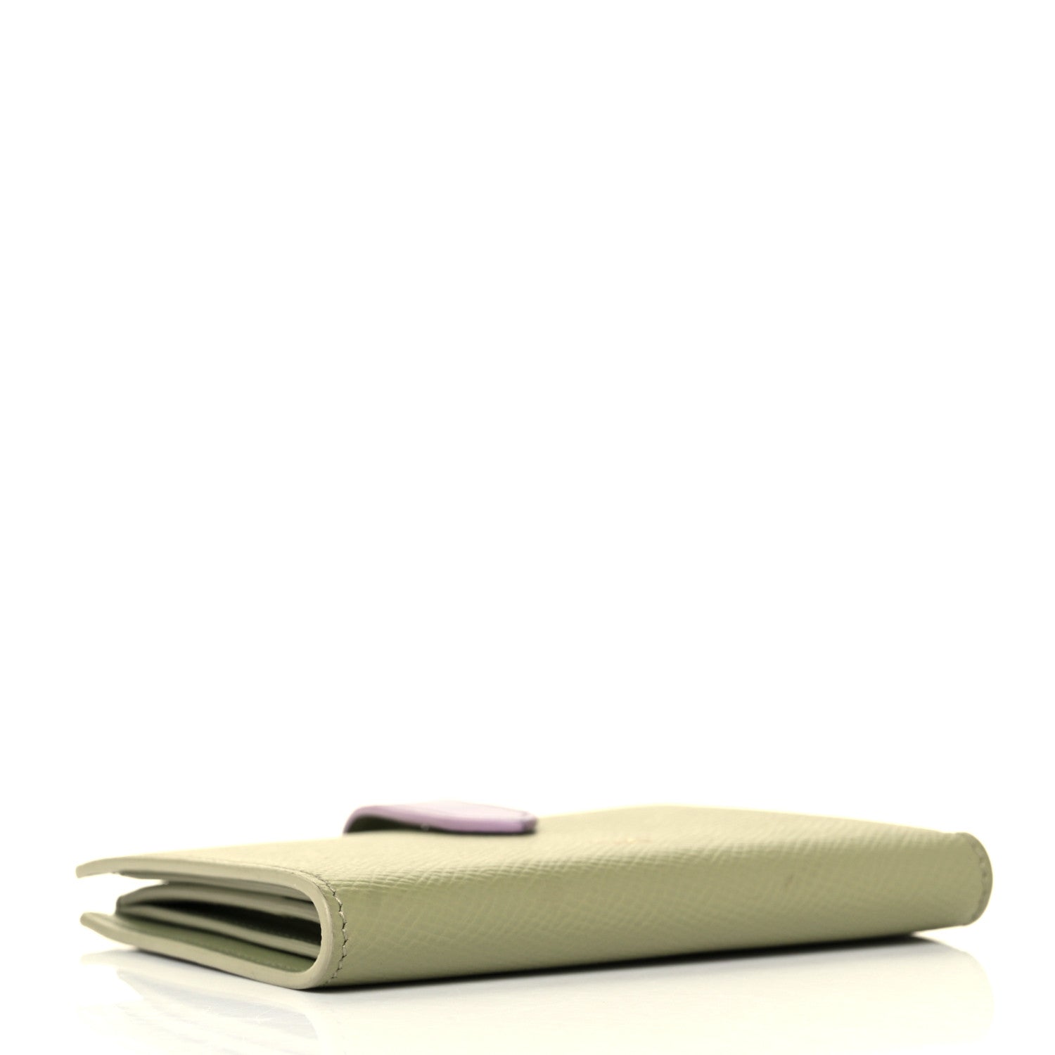 Celine Grained Calfskin Medium Multifunction Strap Wallet Sage Lilas 4 of 9